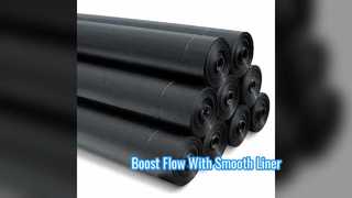 Rivestimento in geomembrana liscia in LDPE per un flusso d'acqua efficiente