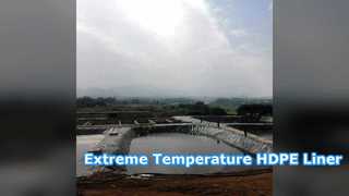 Extreme Temperature HDPE Geomembrane Liner
