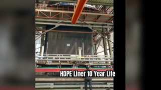 Liner in geomembrana HDPE, durata di 10 anni