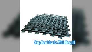 Soluzione per il rinforzo stradale con geogriglia in fibra di vetro da 100 kn