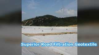 Geotessile agugliato da 200 g/m² per la filtrazione stradale