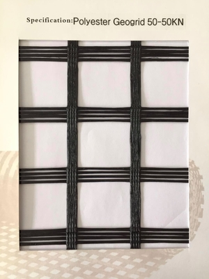 Stabilizzazione al suolo nera Mesh Fiberglass Geogrid per la pavimentazione del cemento