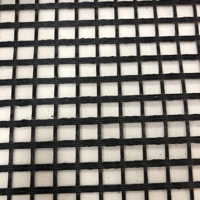 Mesh Fiberglass Geogrid nero per stabilizzazione di messa a terra della pavimentazione
