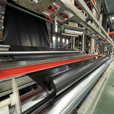 0.5mm HDPE Geomembrane Liner liscia ad alta resistenza alla trazione impermeabile per dighe e serbatoi