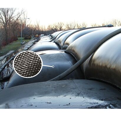 Tubo di disidratazione in geotessile tessuto resistente alle alte temperature per la disidratazione dei fanghi di olio di palma