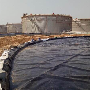 Rivestimento in geomembrana in HDPE per serbatoi di stoccaggio dell'acqua agricola