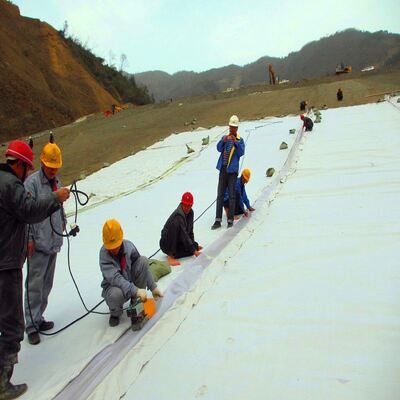 Sottostrato per cuscino geotessile non tessuto agugliato per rivestimenti per stagni