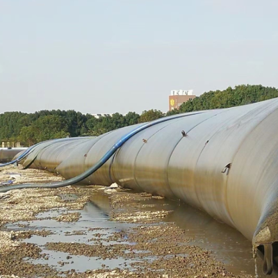 Tubi di disidratazione geotessile riempiti di sabbia per la difesa dall'erosione delle spiagge costiere e la protezione del litorale