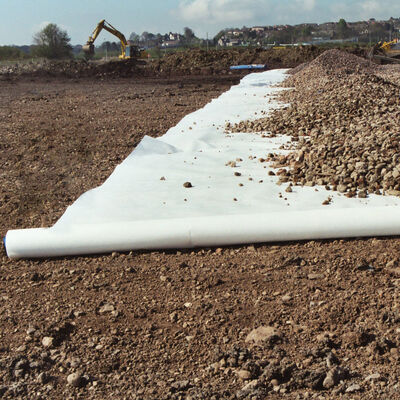 Tessuto barriera geotessile nero non tessuto per erbacce per frutteti e percorsi da giardino