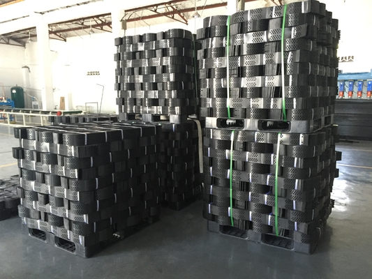Strutturi la griglia di plastica della strada privata della protezione di sbobba del nero di Geocell dell'HDPE