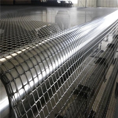 Argine basale Geogrid di plastica Mesh Soil Slope Reinforcement Polyester Geogrid