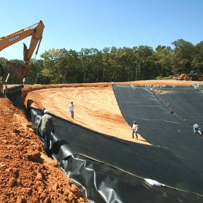 Superficie regolare 3mm lunga dello strato 100m del PVC Geomembrane dell'azienda agricola del gamberetto del gamberetto