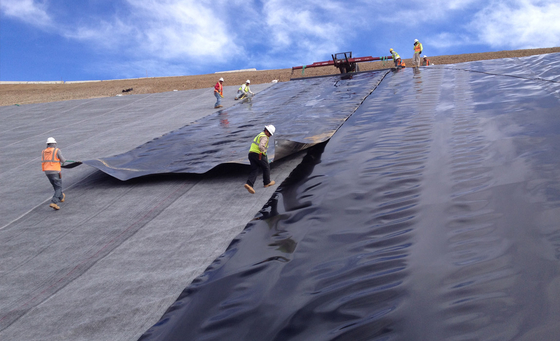 fodera della diga dell'HDPE dello stagno del carro armato dello stagno del materiale di riporto del tetto della fodera del PVC Geomembrane di 0.2mm